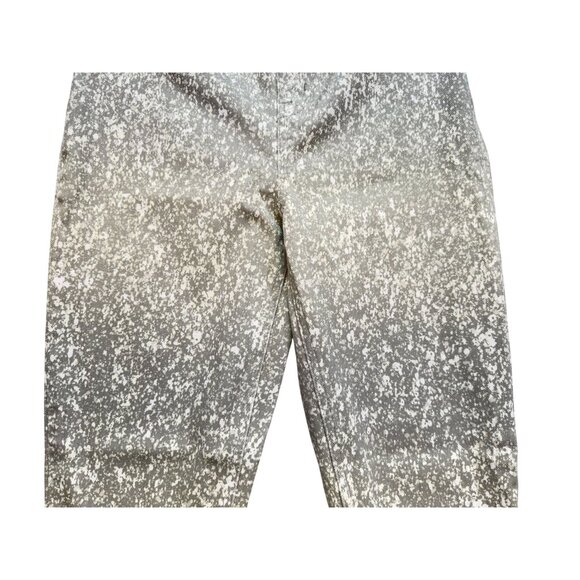 Spanx Womens Patterned Leggings Medium Gray & White Comfortable Stretch Fit - Picture 5 of 14